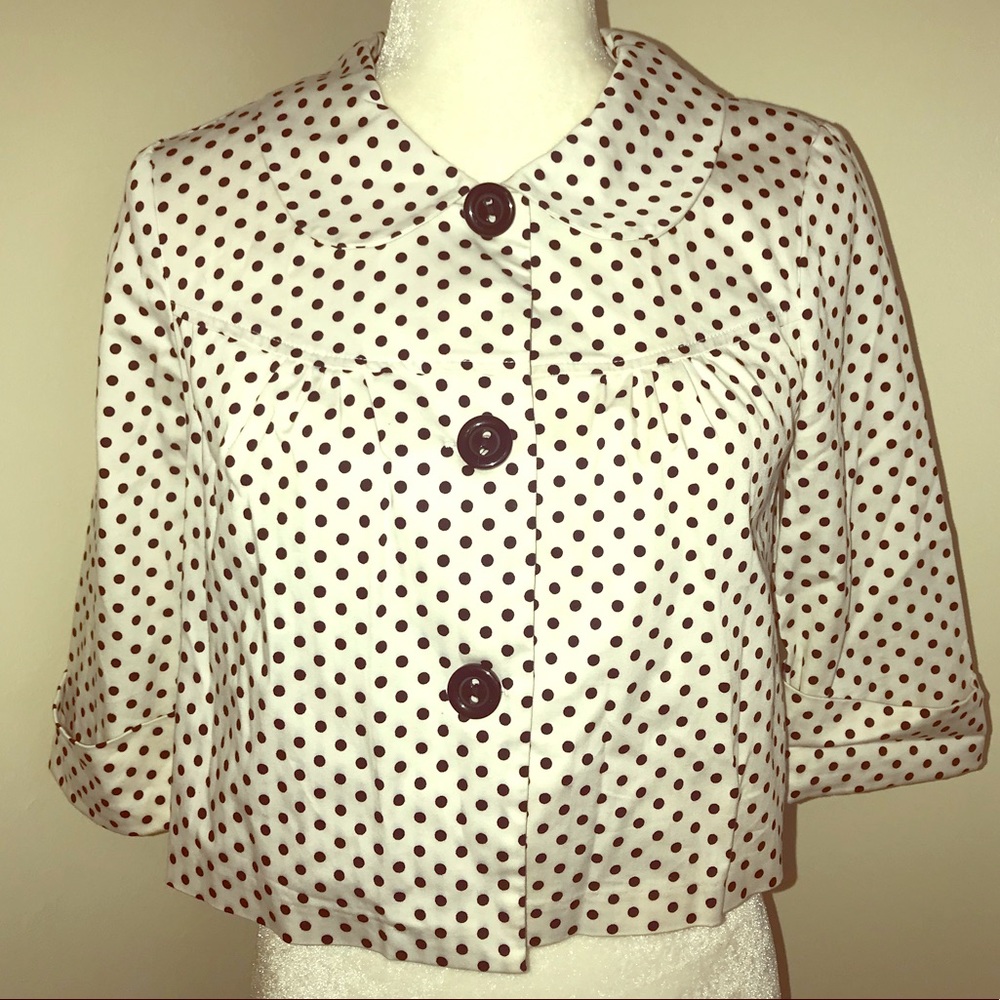Black and White Polka Dot Jacket